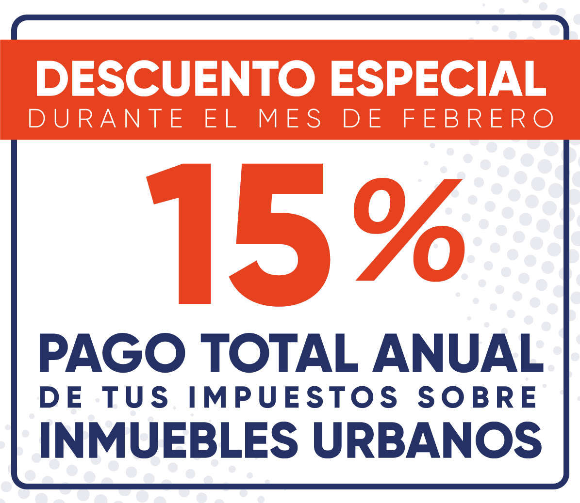 Descuento 15% Inmuebles